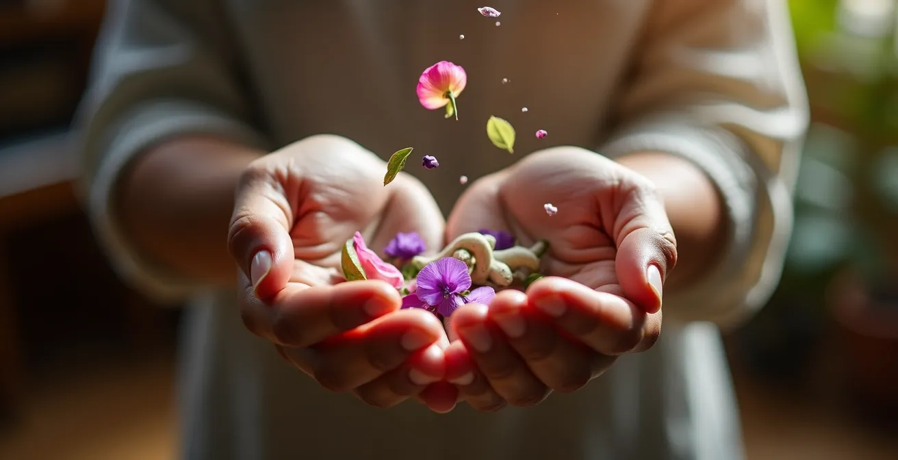 Visualisierung eines Duft-Akkords als harmonische Komposition